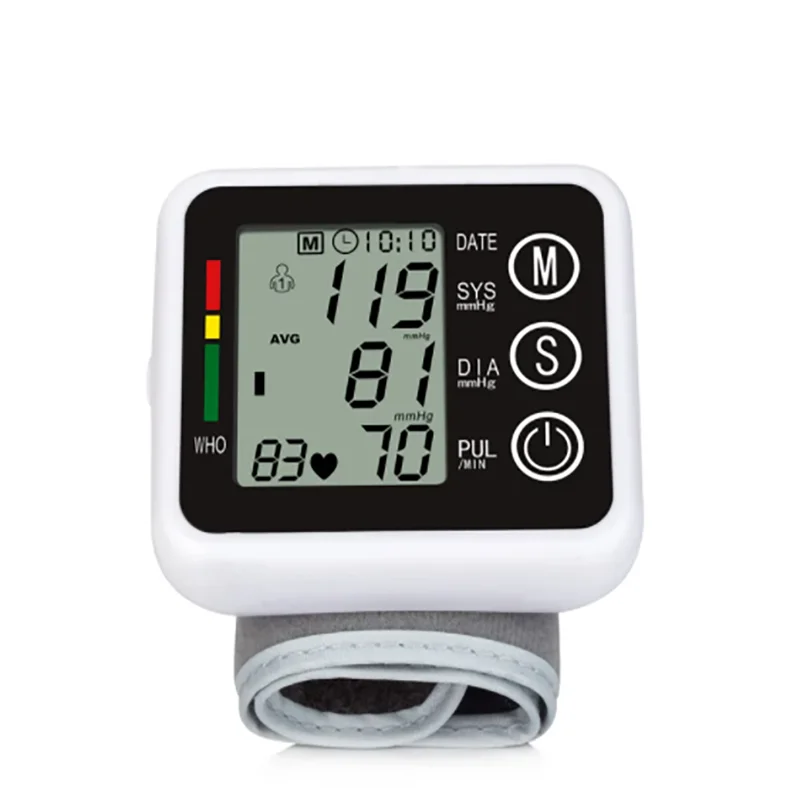 Latest models Wrist Digital Blood Pressure Monitor English Voice Broadcast Tonometer