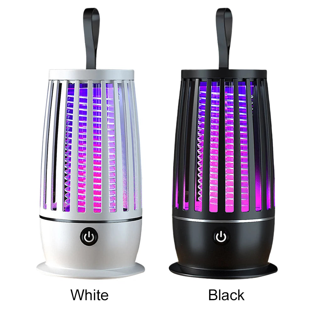 Electric Mosquito Swatter Bug Zapper Trap Lamp USB Rechargeable